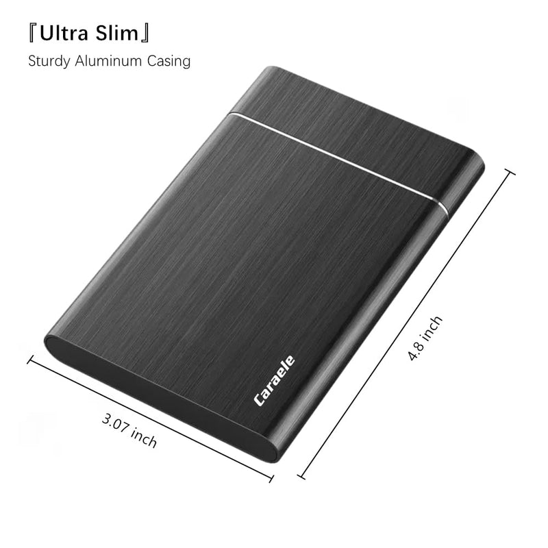 750GB Portable External Hard Drive USB3.0 Mobile HDD Storage for PC, Mac, Desktop, Laptop, Mac, Chromebook, Xbox One, Xbox 360, PS4 (Black) 750GB Black