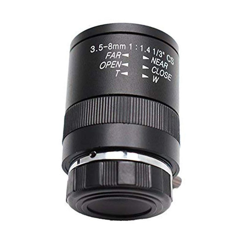 3.5-8.0mm F1.4 CCTV Lens CS Mount Manual Focus Zoom Focal IR 1/3" 1:1.4 for Security IP Camera