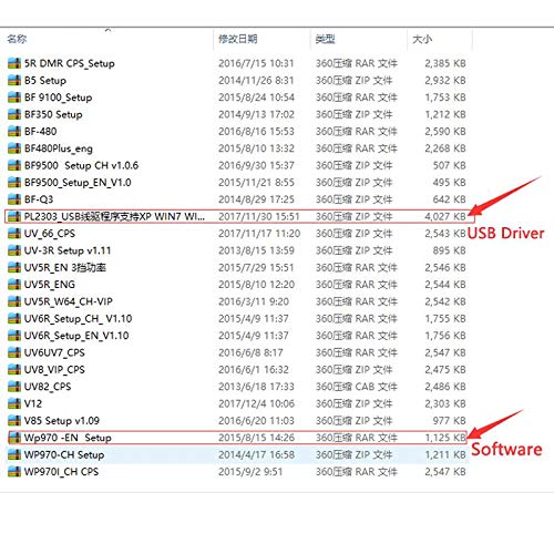 Original Baofeng USB Programming Cable PL2303 Chip Drive Free Win11 for BaoFeng Waterproof Two Way Radio UV-9R Plus (Including UV-9RPRO UV-9G GT-3WP UV-XR and Many More) USA Warranty Gmrs Radio