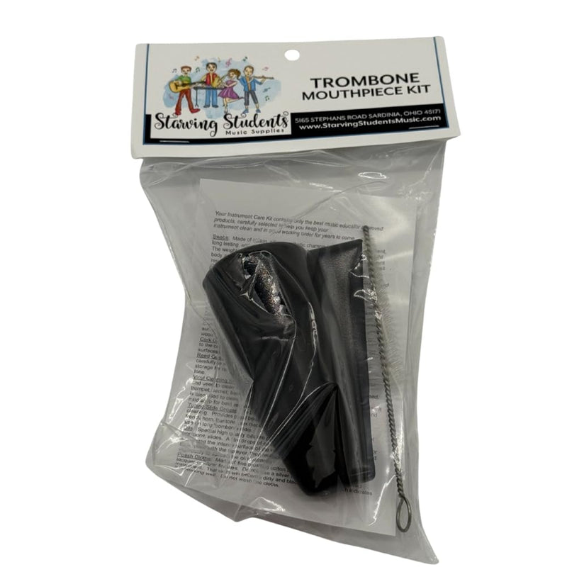Tombone Mouthpiece Care Kit – Includes Mouthpiece Pouch and Cleaning Brush