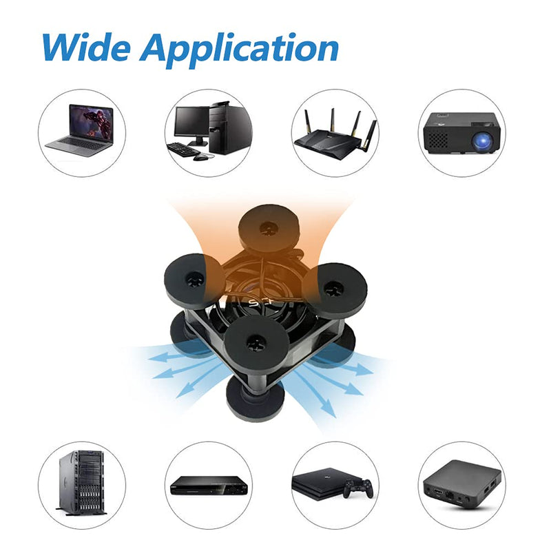 SCCCF Mini, Compact 40mm x 20mm USB Fan, for VR Gear, Aquarium, Roku, Router, Raspberry Pi, Cosplay, Helmet Cooling Ventilation 40X20mm USB Fan