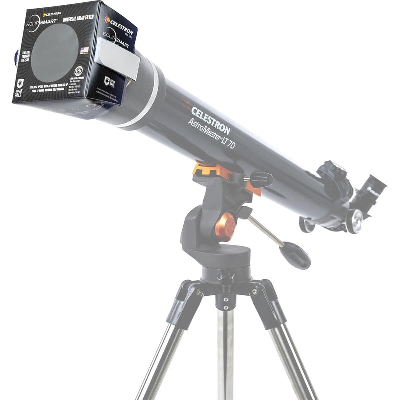 Celestron – EclipSmart Safe Solar Eclipse Telescope and Camera Filter – Meets ISO 12312-2:2015(E) Standards – Works with Your Telescope, Spotting Scope, or DSLR Camera – Observe + Photograph Eclipses Camera Lens Filters