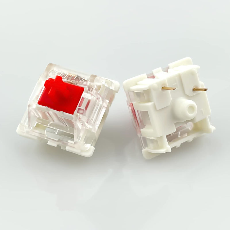 Gateron G Red Pro Switches Pre-lubed 3pin RGB SMD Linear for Gaming Mechanical Keyboard(36 Pcs,Red) 36 PCS