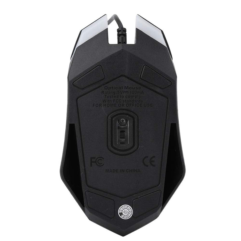 MS11 Wired Mouse 1600DPI Wired Game Mouse Backlight USB Mouse Ergonomic Gaming Notebook Office Gamer Mouse Mice 4 Buttons +1 Wheel for Notebook, PC, Laptop, Computer