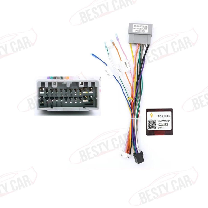16pin Car Stereo Radio Power Retrofit Wiring Harness Adatper fits for Chrysler 300C Dodge Jeep Compass Patriot Commander Grand Cherokee Wrangle