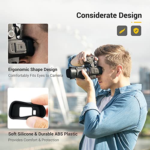 Camera Eyecup + Hard Camera Case: Camera Eyecup with Hard Shell Camera Case