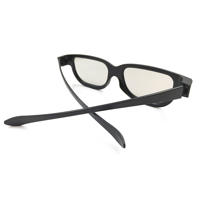 Reald 3D Glasses, Circular Polarized Non-Flashing Passive 3D Glasses For Reald Format Cinema/Passive Polarized 3D TV Projector - 3D Glasses That Supports 3D TV And Cinema (3pcs)