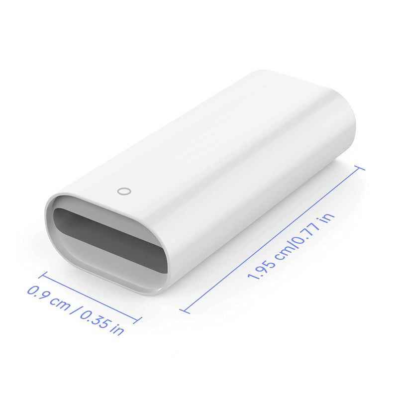 Charger Adapter Compatible with Apple Pencil 1st Generation, Female to Female Charging Connector for iPad Pen 1st Gen - 2 Pack
