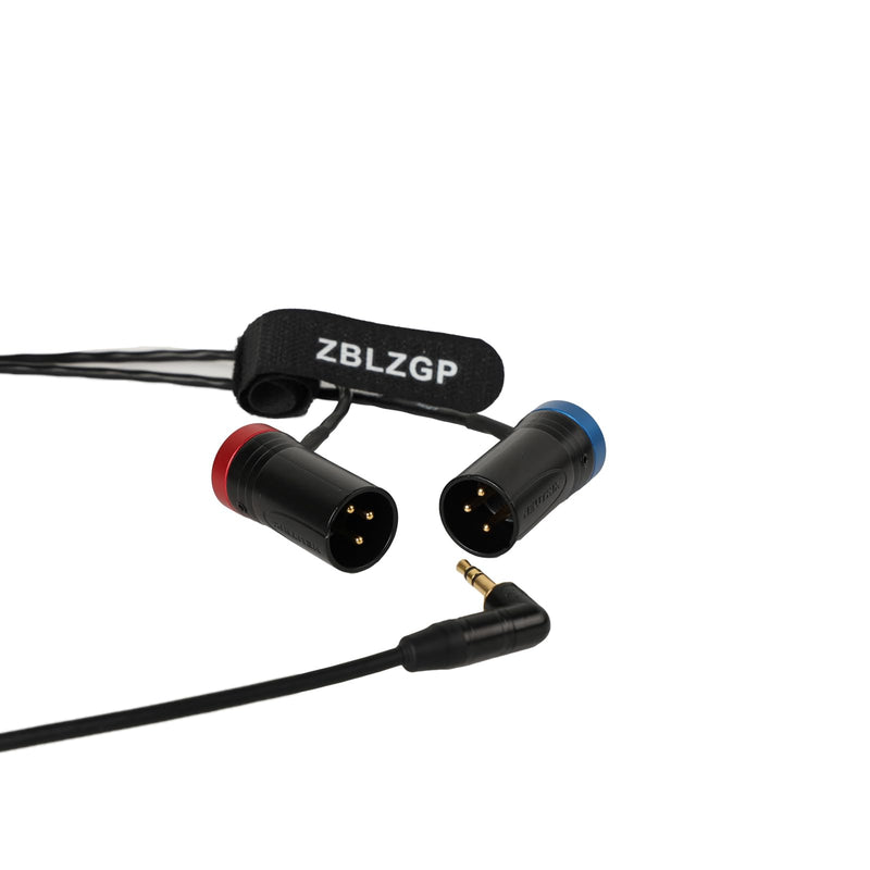 Audio Cable Low-Profile TA3M XLR 3Pin Male to 3.5mm-TRS Y Cable for Canon EOS C70 6K Pro Cameras RØDE Wireless GO II Dual Channel Wireless Output Dual Low-Profile 3Pin XLR