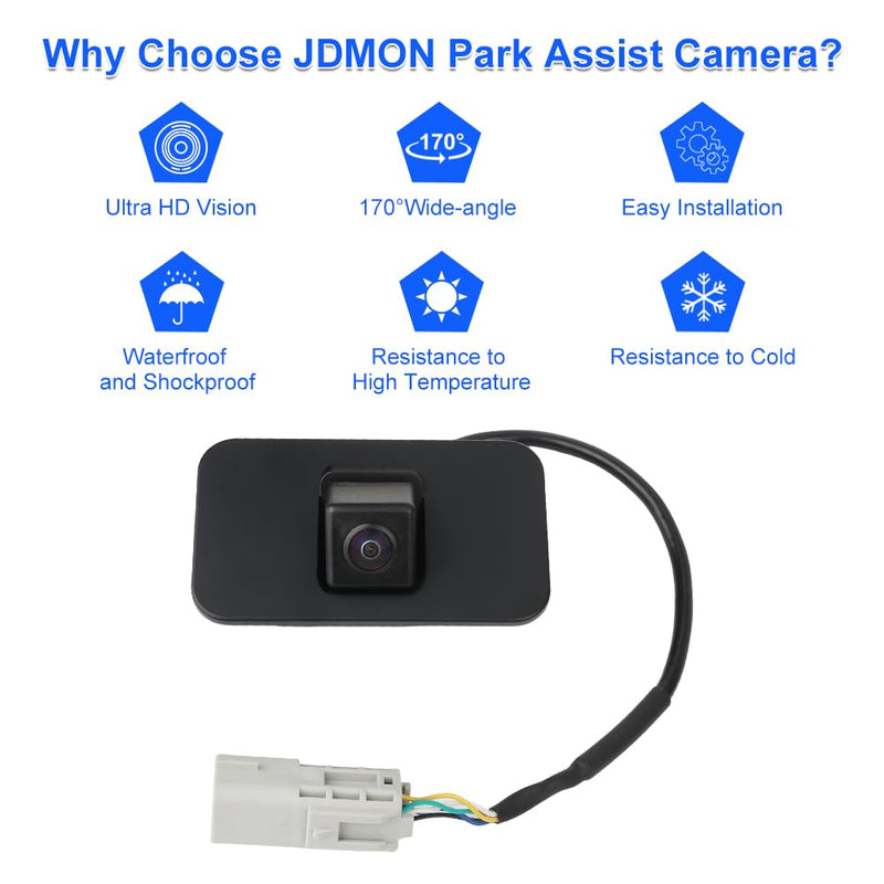 Backup Camera Replacement for 2015-2020 Cadillac Escalade Chevy GMC Tahoe | Suburban Yukon XL Reverse Rear Park Assist Camera Replacement for 23378804 23404613 23432248