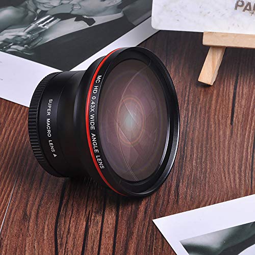 55MM 0.43x Professional HD Wide Angle Lens w/Macro Portion for Nikon D3400 D5600 for Sony Alpha Cameras 55MM