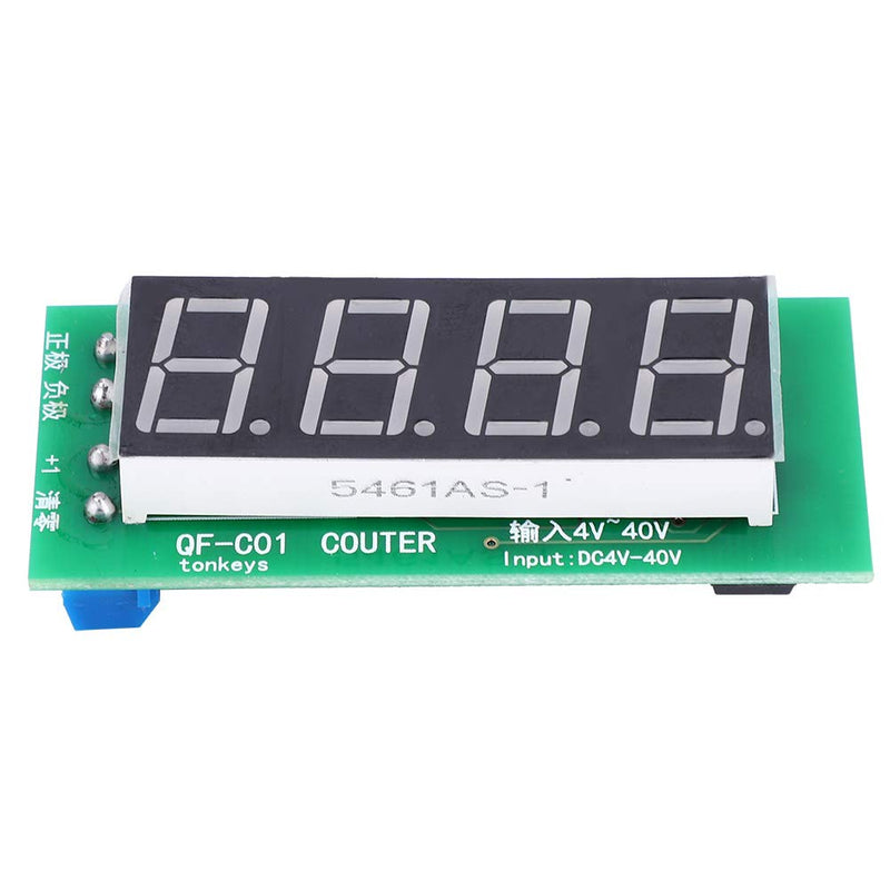 DC4-40V QF-C04 Counter Module, 4-Digit Digital Display, 0-9999 Counting Range with Memory Function