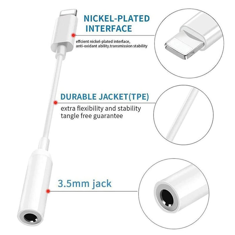 [Apple MFi Certified] 2 Pack for iPhone 3.5mm Headphones Adapter, Lightning to 3.5 mm Headphone/Earphone Jack Converter Audio Aux Adapter Dongle Compatible with iPhone 14 13 12 11 Pro XR XS Max X 8 7…