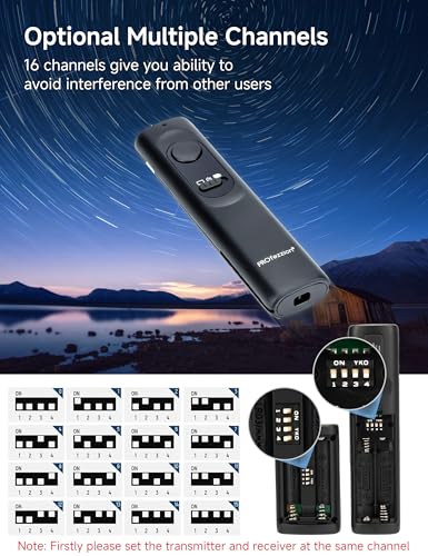 PROfezzion 164ft Remote Shutter Release Wireless for Select Canon Cameras For Canon RS-60E3