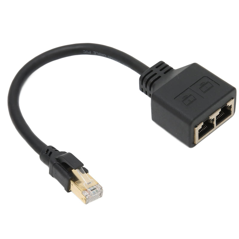 Annadue RJ45 Splitter Adapter, RJ45 Network 1 to 2 Port Ethernet Adapter Splitter, CAT8 Network Cable Splitter Adapter for Home Office, Default