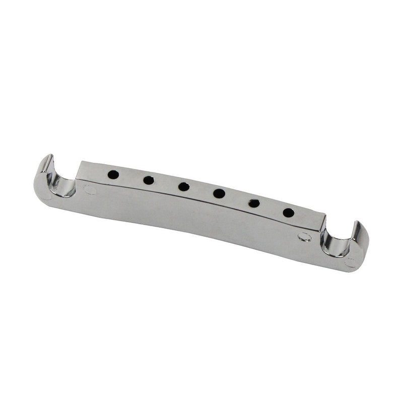 FLEOR Electric Guitar Tune-O-matic Bridge & Tailpiece with Studs Set Fit Gibson Epiphone Les Paul Guitar Part, Chrome Chrome Bridge & Tailpiece Set