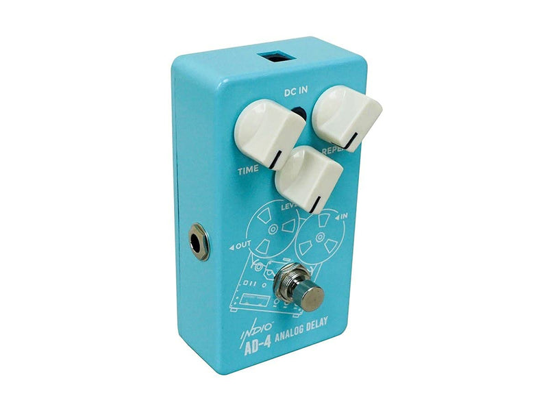 Monoprice Indio Series Vintage Analog Delay Guitar Effect Pedal, AD-4 True Bypass - Blue