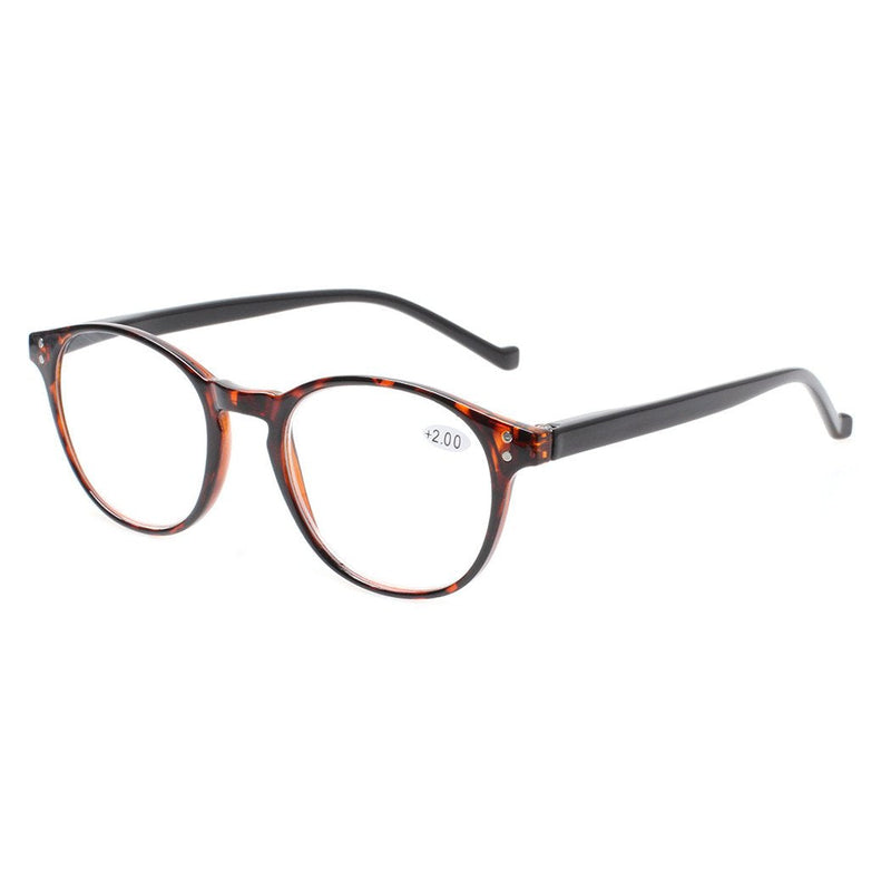 NORPERWIS 5 Pairs Reading Glasses - Standard Fit Spring Hinge Readers Glasses for Men and Women 5 Pack Mix Color 2.5 x