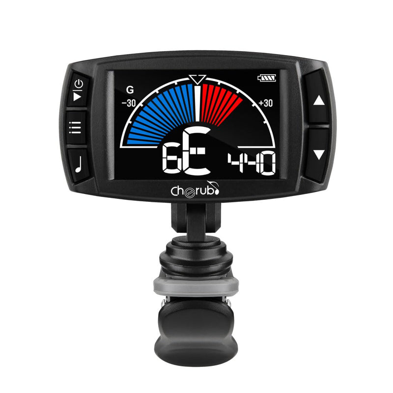 [AUSTRALIA] - Cherub WMT-560 Rechargeable Guitar Tuner with Metronome, Tone Generator, Tap Tempo 