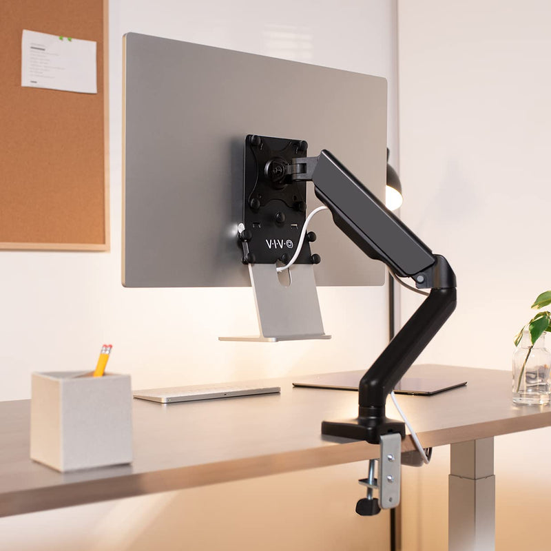 VIVO VESA Adapter Plate Bracket Kit Designed for 24 inch M1, M3, and M4 iMac Series Monitors, VESA up to 100x100, Black, Mount-MACM1