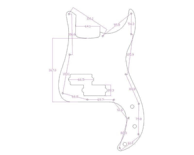 [AUSTRALIA] - KAISH Matte Aluminium Precision Bass Style Pickguard Metal Anodized P Bass Pick Guard Scratch Plate for American/Mexican Precision P Bass Matte Gold 