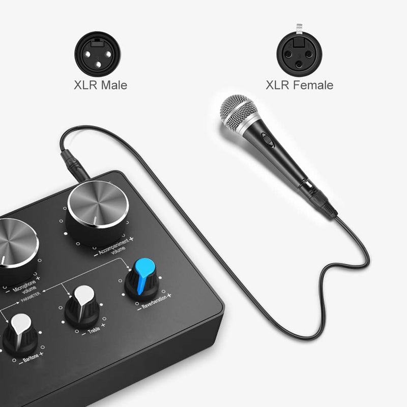 CableCreation XLR Cable, [2-Pack] 10FT 3PIN XLR Male to Female Balanced Microphone Cable for Recording Applications,Mixers,Speaker Systems and Other XLR Audio Equipment,Black 10 Feet 【2 Pack】
