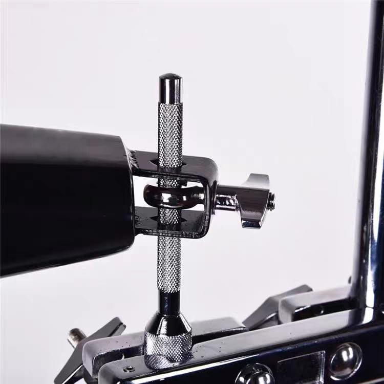7 Inch Cowbell And Cowbell Clamp, Cowbell Holder Percussion Accessory, Adjustable Drum Cowbell Mount for Bass Drum Hoop Up or Down Drum Stick
