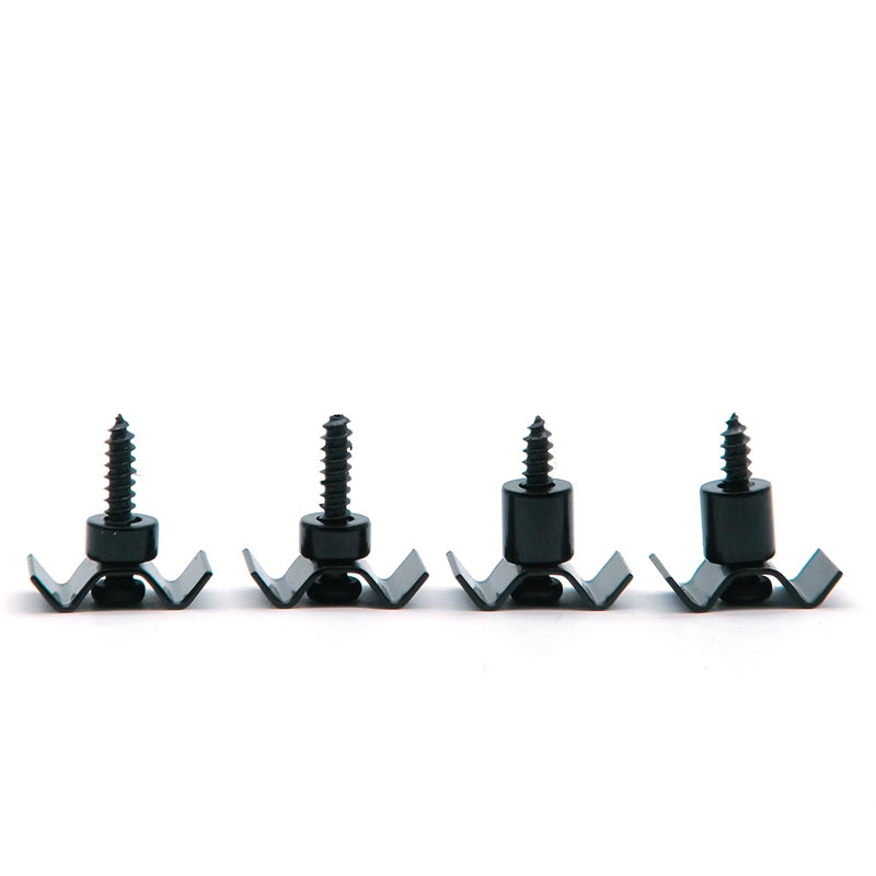 [AUSTRALIA] - 4PCS Metal Vintage Style Guitar String Trees Guides Retainers for Fender Strat or Tele Style Electric Guitar (Black) Black 