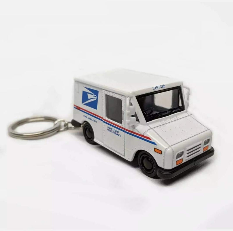 [AUSTRALIA] - 📬KiNSMART Die Cast 2.5 Inch United States Postal Service Truck USPS Grumman LLV 1:72 Scale 2.5in Key-Chain 