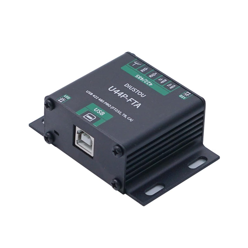 FT232 USB 422 485 Interconvertible Serial Module SP3485 with Isolation Industrial Serial Adapter Metal Housing Lightning Surge Protected 2M Baud Rate Serial Communication Adapter
