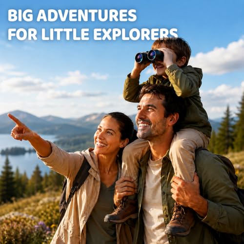 20x25 Black Compact Binoculars for Adults, HD Waterproof Binocular with Easy Focus, Small Binoculars for Travel, Bird Watching and Concerts