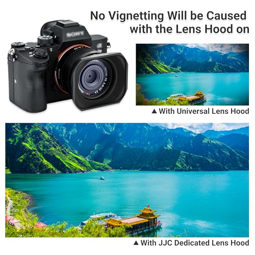 JJC LHP-1 Metal Square Lens Hood Shade for Sony RX1R III II RX1R RX1 Camera For RX1, RX1R, RX1RII, RX1RIII Cameras