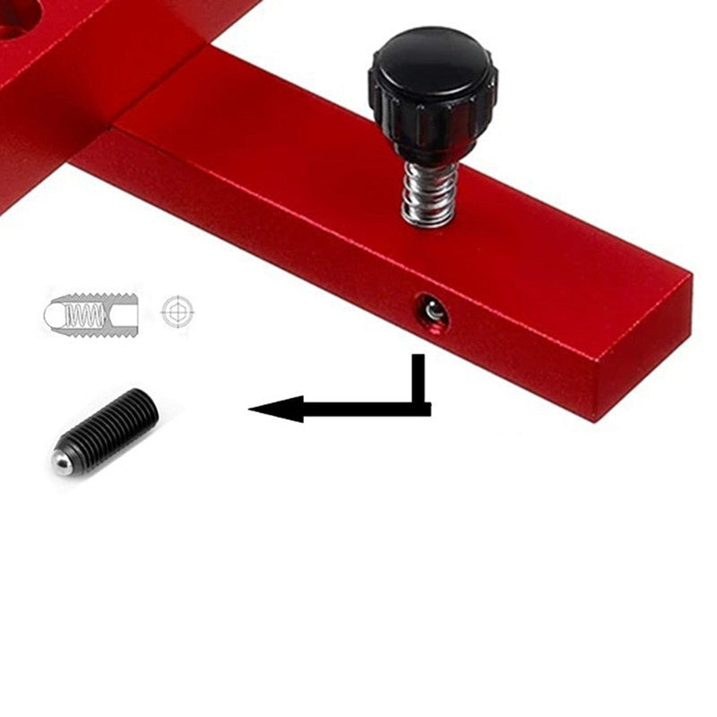 Kadimendium High-precision table saw dial gauge made of aluminium alloy, compact and portable, with adjustable chamfer notch lever. For aligning workshop machines