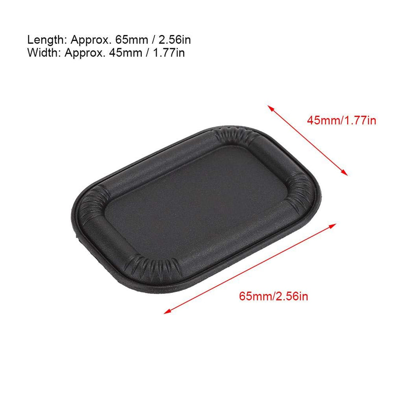 Bass Speaker Passive Radiator, Auxiliary Bass Rubber Vibration Plate Oval for Use in a Closed Cabinet to Enhance the Bass Performance of the Speaker(Black) Black