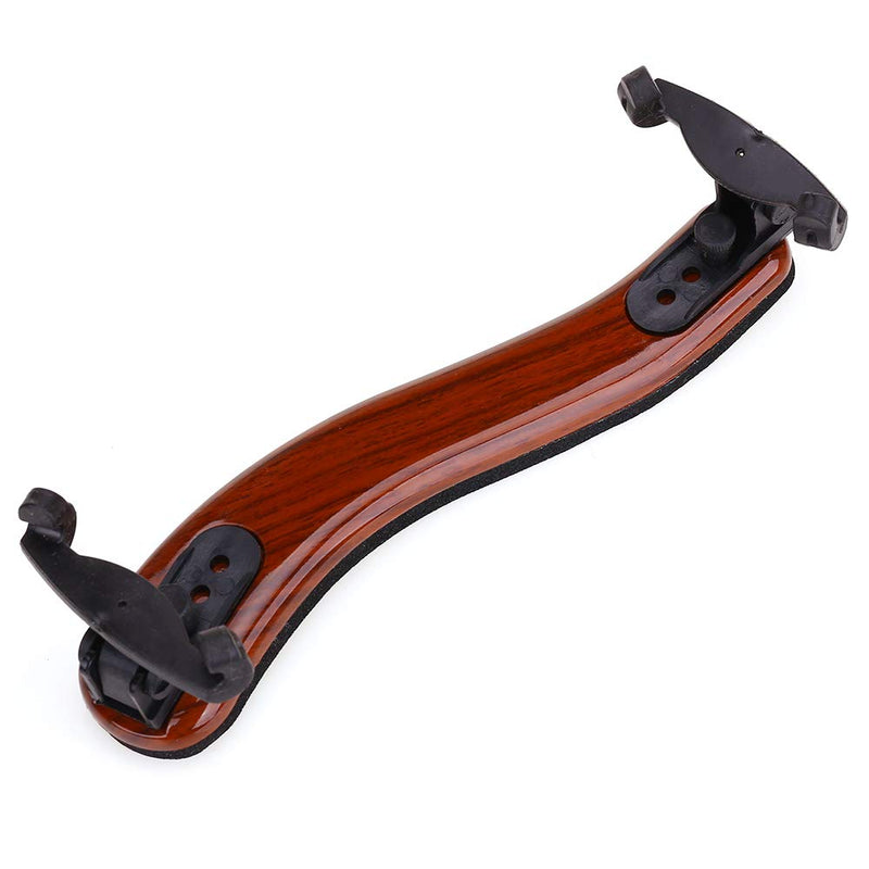 NANYI Violin Shoulder Rest for 4/4 and 3/4 with Collapsible and Height Adjustable Feet, Imitation wood grain. brown