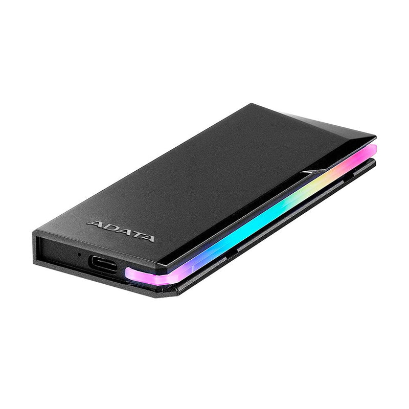 ADATA EC700G Aluminum USB 3 Gen 2 Type-C M.2 2280/2242/2230 PCIe/NVMe/SATA SSD External Portable Enclosure Case Adapter Tool-Less Design (AEC700GU32G2-CGY)