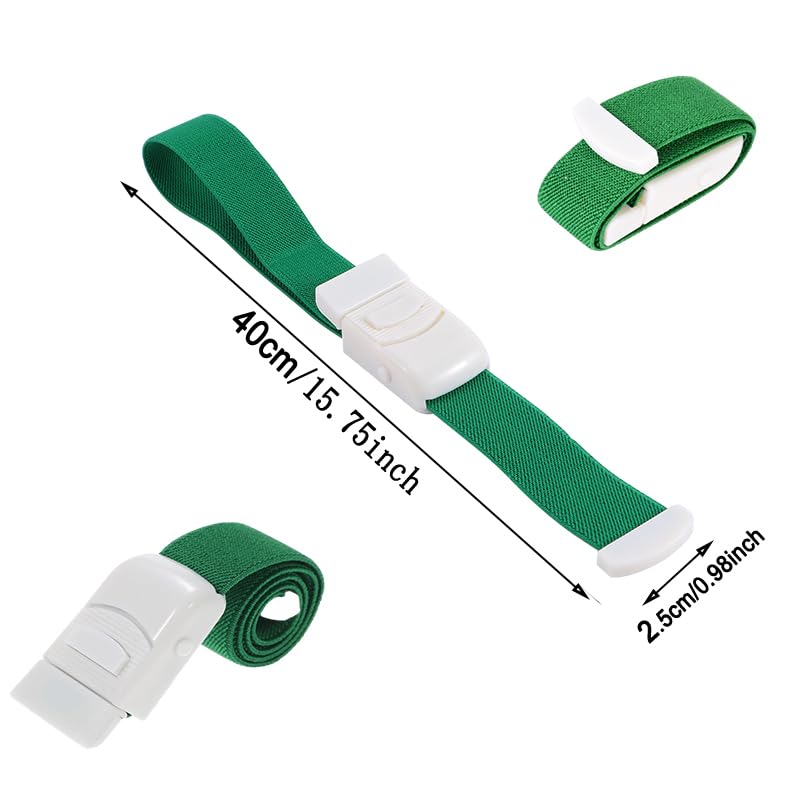 6 Pieces Storage Tube Vein Stain Tourniquet Buckle Tourniquet Bands Storage Tube Blood Removal with Buckle Dust Tape Quick Medical for Camping Hiking Fight Mountaineering Outdoor Sports
