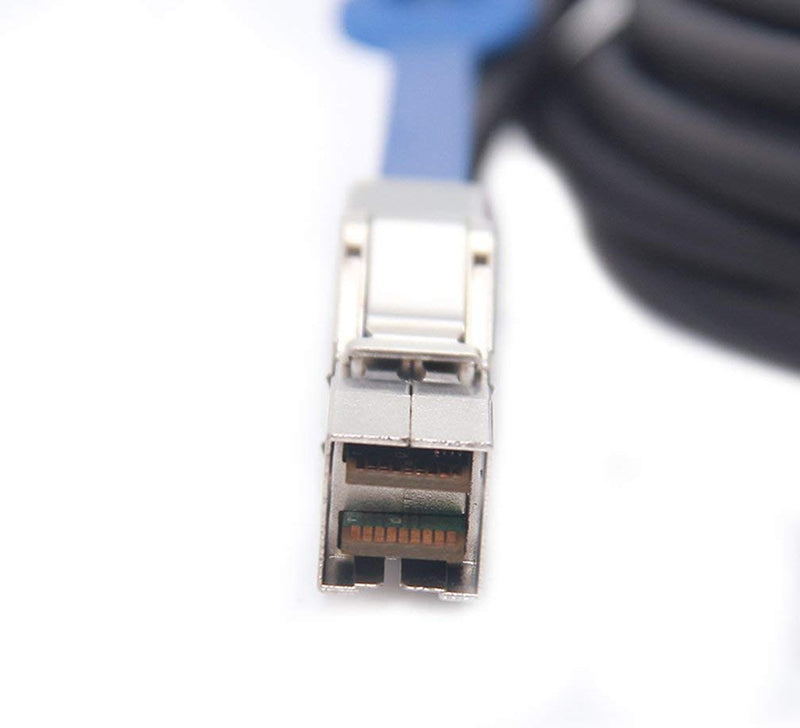 12G Mini SAS HD SFF-8644 to SFF-8644 SAS3.0 Cable for Hard Disk Server, SAN, Raid Card, 100-Ohm, 0.5-m(1.6ft) 0.5m 1