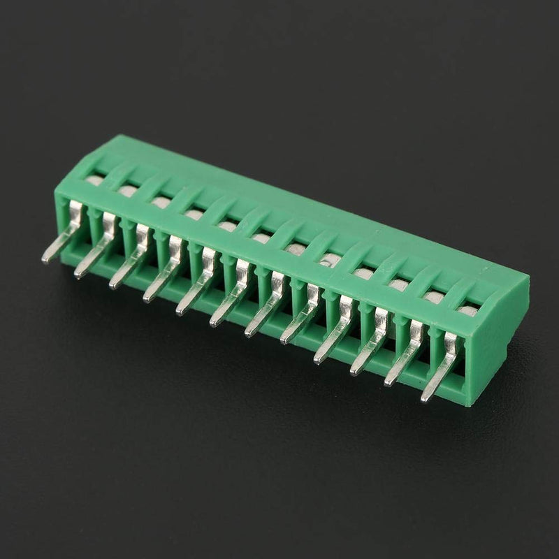 [AUSTRALIA] - Screw Terminals 10 Pieces/Set 12 Pin 2.54 mm Pitch PCB Screw Terminal Block Connector Screw Terminal Block Earth Terminal Strips for PCB Wiring etc 