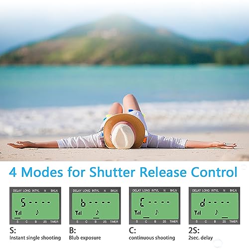 AODELAN Camera Wireless Shutter Release Timer Remote Control for Canon