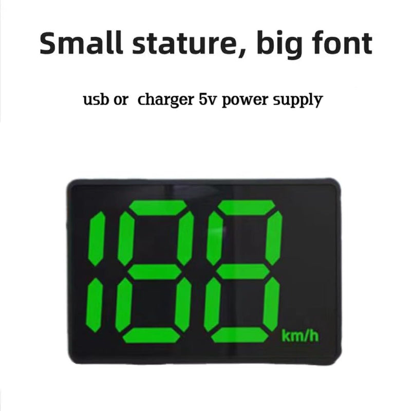 ikasus Car Hud GPS Speedometer Digital Speed Meter with MPH Speed,USB Plug and Play, Head Up Display Driving Direction, OverSpeed Warning for Cars Trucks AUTO-QA4497X#MPH-WJYQ-07