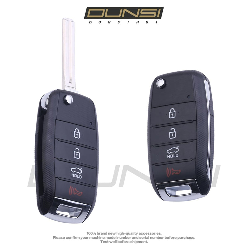DUNSIHUI 2Pcs NYODD4TX1306-TFL Car Key Fob Keyless 315HZ Control Entry Remote 4 Button Vehicles Replacement for 2014-2016 Sport Age 95430-2T560 (4D60 CHIP) NYODD4TX1306-2Pcs