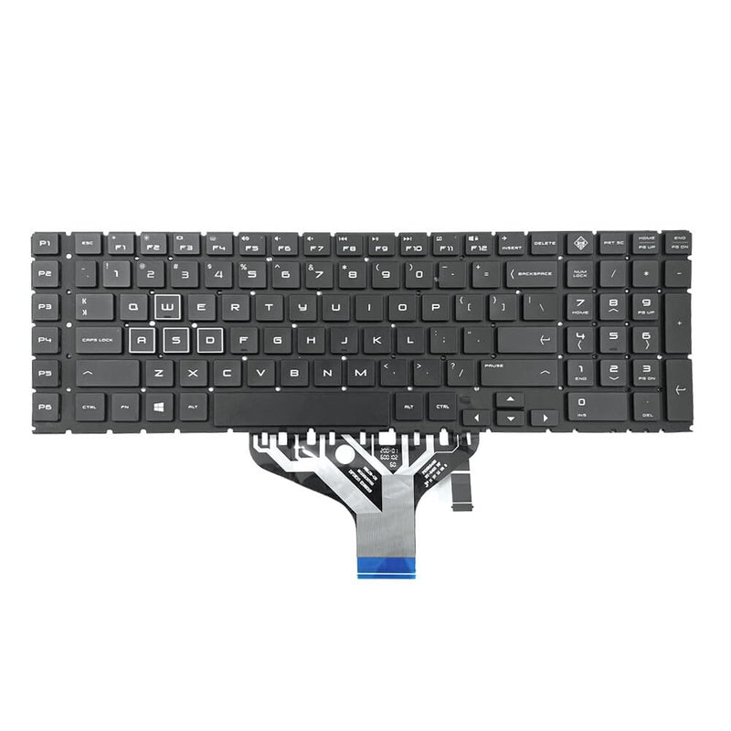 GinTai US Keyboard for HP Omen 17-CB 17-cb1070nr 17-cb1072nr 17-cb0080nr | 17-cb0050nr 17-cb0060nr 17-cb1097nr 17-cb1010ca Omen 15-DC, NSK-XP2BQ 9Z.NF3BQ.201 L32775-001 Laptops Keyboard RGB Backlit US