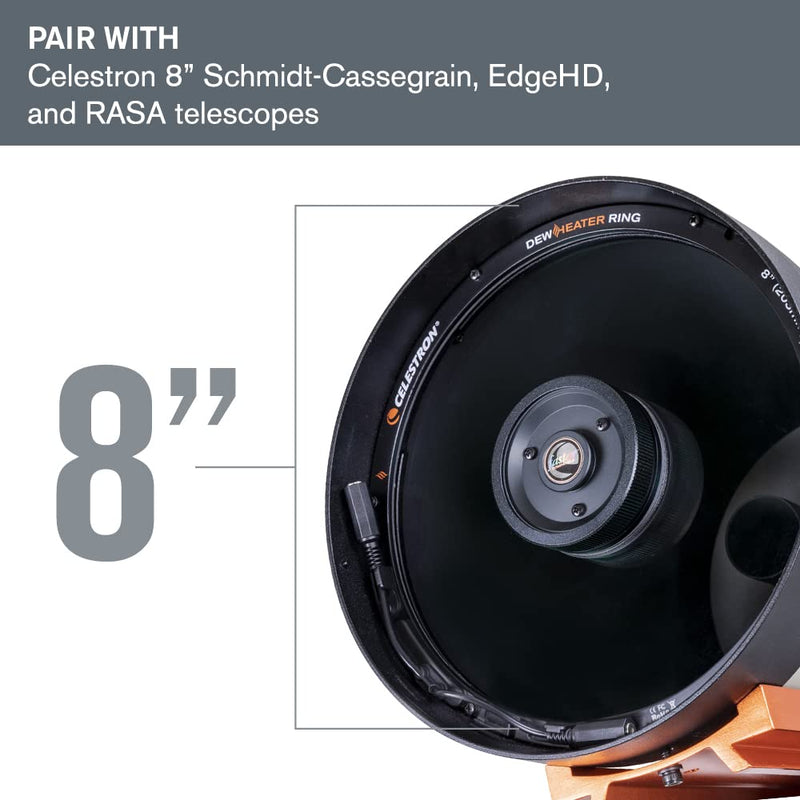 Celestron – Dew Heater Ring – Aluminum Dew Prevention – Compatible 8” Schmidt-Cassegrain, EdgeHD, RASA Telescope