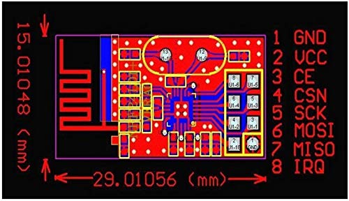 HiLetgo 4pcs NRF24L01+ Wireless Transceiver Module2.4G Wireless Transceiver Module
