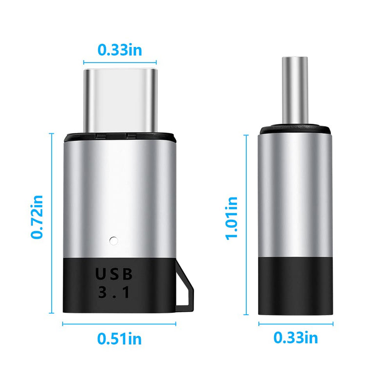 Magnetic USB C Adapter Straight 24 Pin Mini Magnetic USB C Adapter Connector 2 Pack 100W PD Fast Charge 20Gbs Data Transfer USB3.1 magnetic usb c adapter straight 2