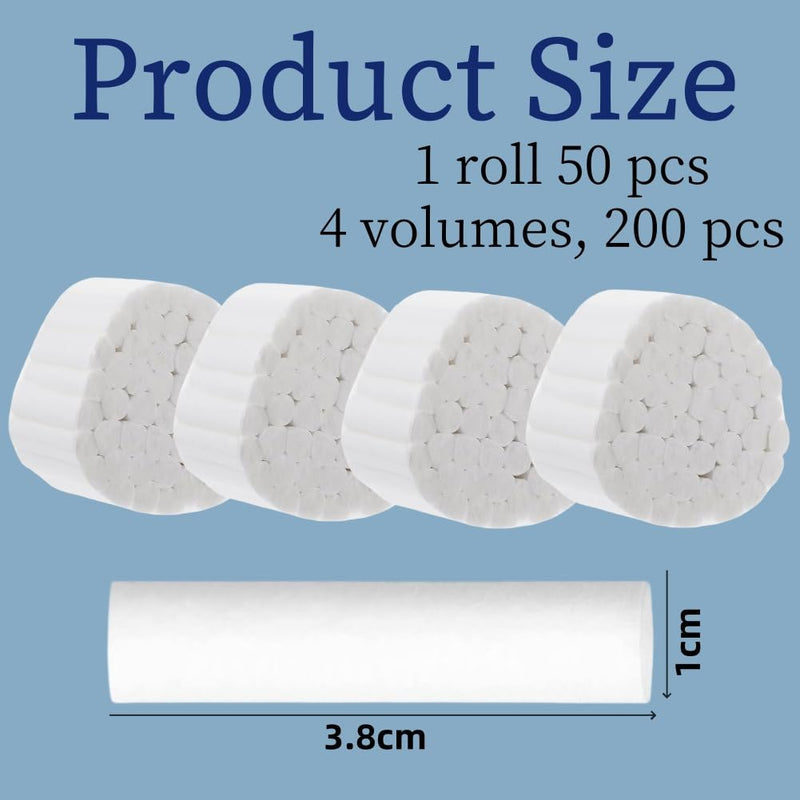 Cotton Rolls, Dental Cotton Rolls, Dental Cotton Rolls, Cotton Rolls for Dentist, Dental Cotton Rolls, Highly Absorbent Cotton Ball, Nose Plug, Cotton Ball for Children, Adults, Nosebleeds Kit