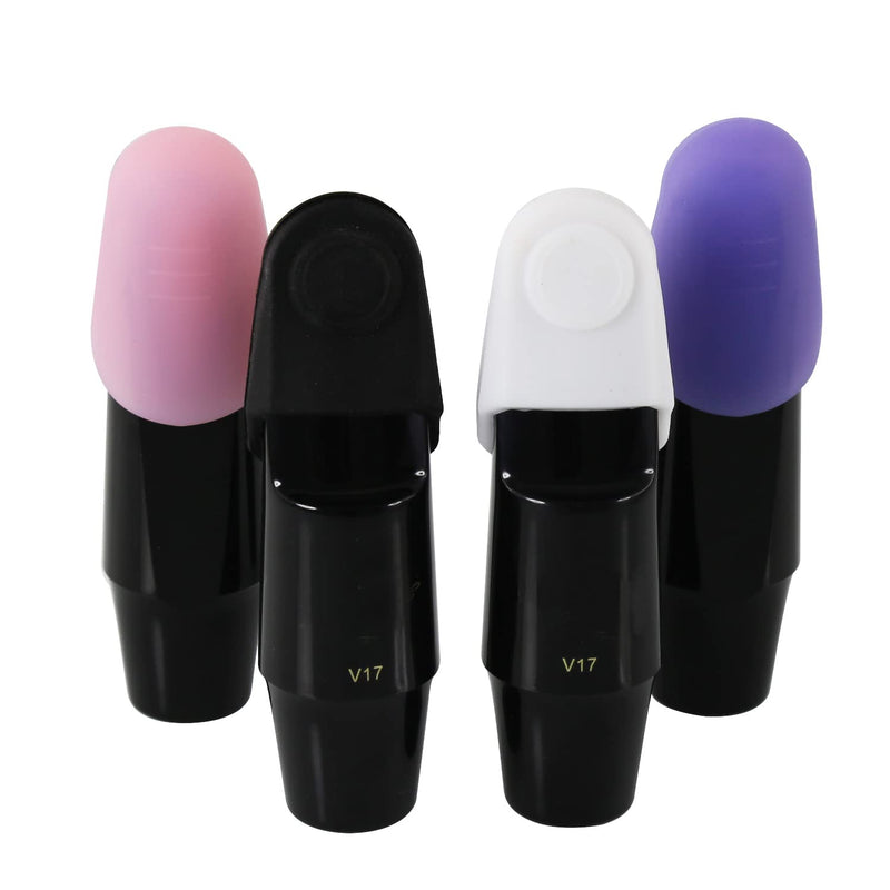Silica Gel Mouthpiece Cap Durable Mouthpiece Protector for Clarinet/Alto Saxophone Sax Mouthpiece Protective Cap Middle Size(Purple) clarinet/alto sax middle size(purple)