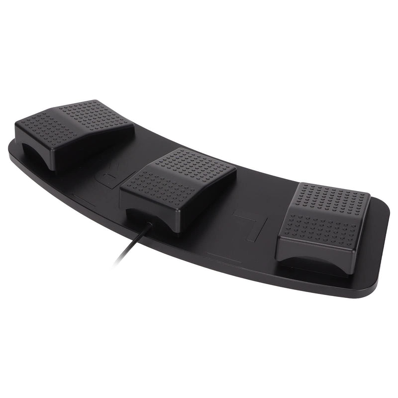 USB Triple Foot Switch Pedal, PC Foot Pedal Programmable Multifunctional Ergonomic Triple Gaming Foot Pedal for Video Game Office Equipment Contr