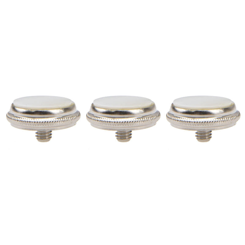 3Pcs Yootones Trumpet Valve Finger Buttons Musical Instruments Accessories Compatible with Trumpet Finger Button Musical Instruments Replacement Parts (White) White